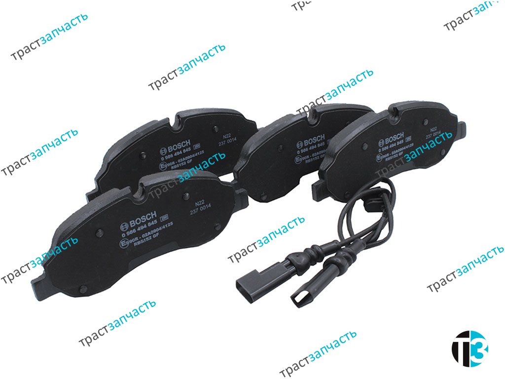 Тормозные колодки передние TR > 14 г. (+2датчики износа) BOSCH EUROPE - Миниатюра товара 1
