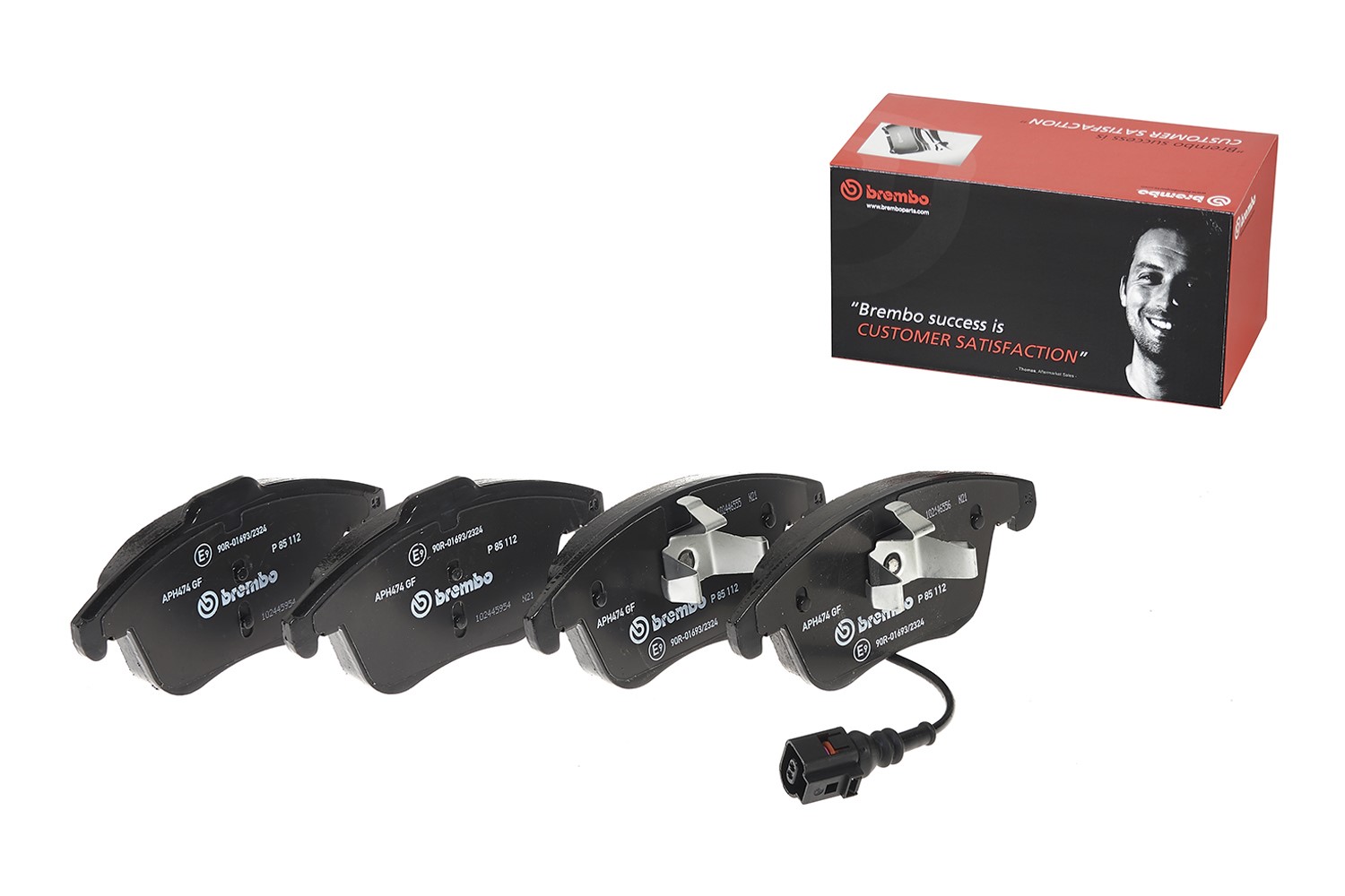 Тормозные колодки передние Audi Q3 BREMBO - Миниатюра товара 1