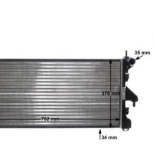 Радиатор охлаждения ДВС (Основной) Boxer/Ducato 250 кузов 1330Q2/1362308080 Mahle / Knecht