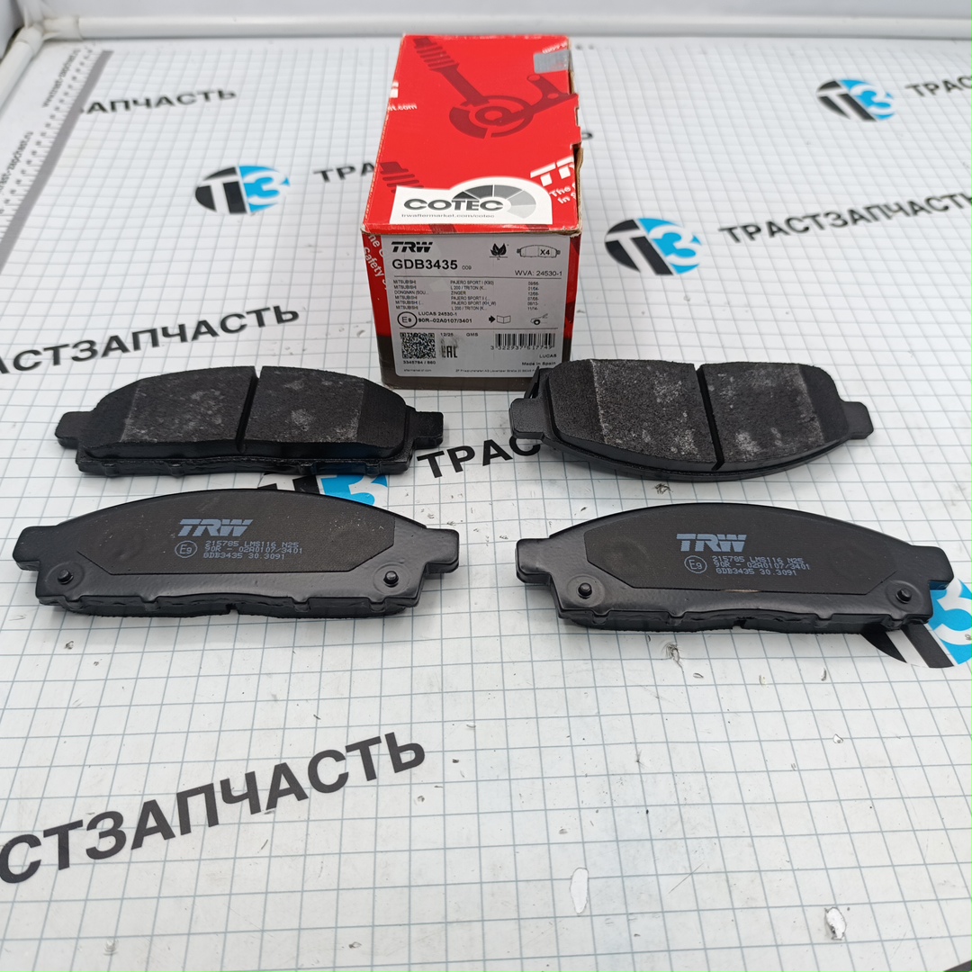 Тормозные колодки передние Mitsubishi Pajero 3 TRW - Миниатюра товара 2