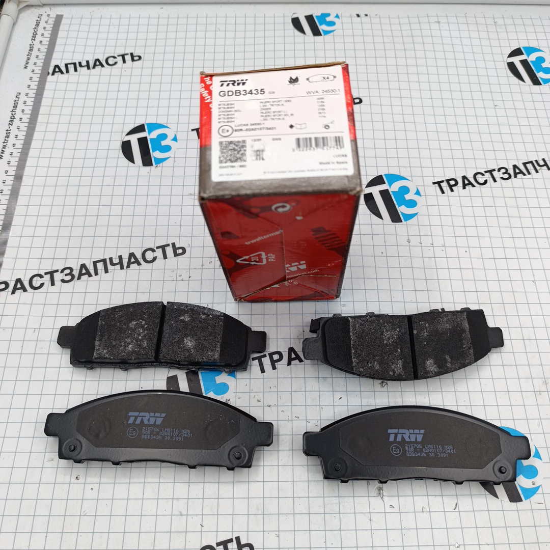 Тормозные колодки передние Mitsubishi Pajero 3 TRW - Миниатюра товара 1