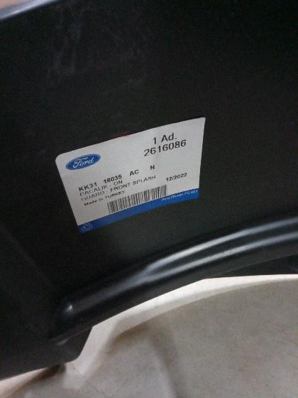 Подкрыльник передний TR > 19 LH KK3116035AB/2616086/2540213 OTOCAH - Миниатюра товара 1