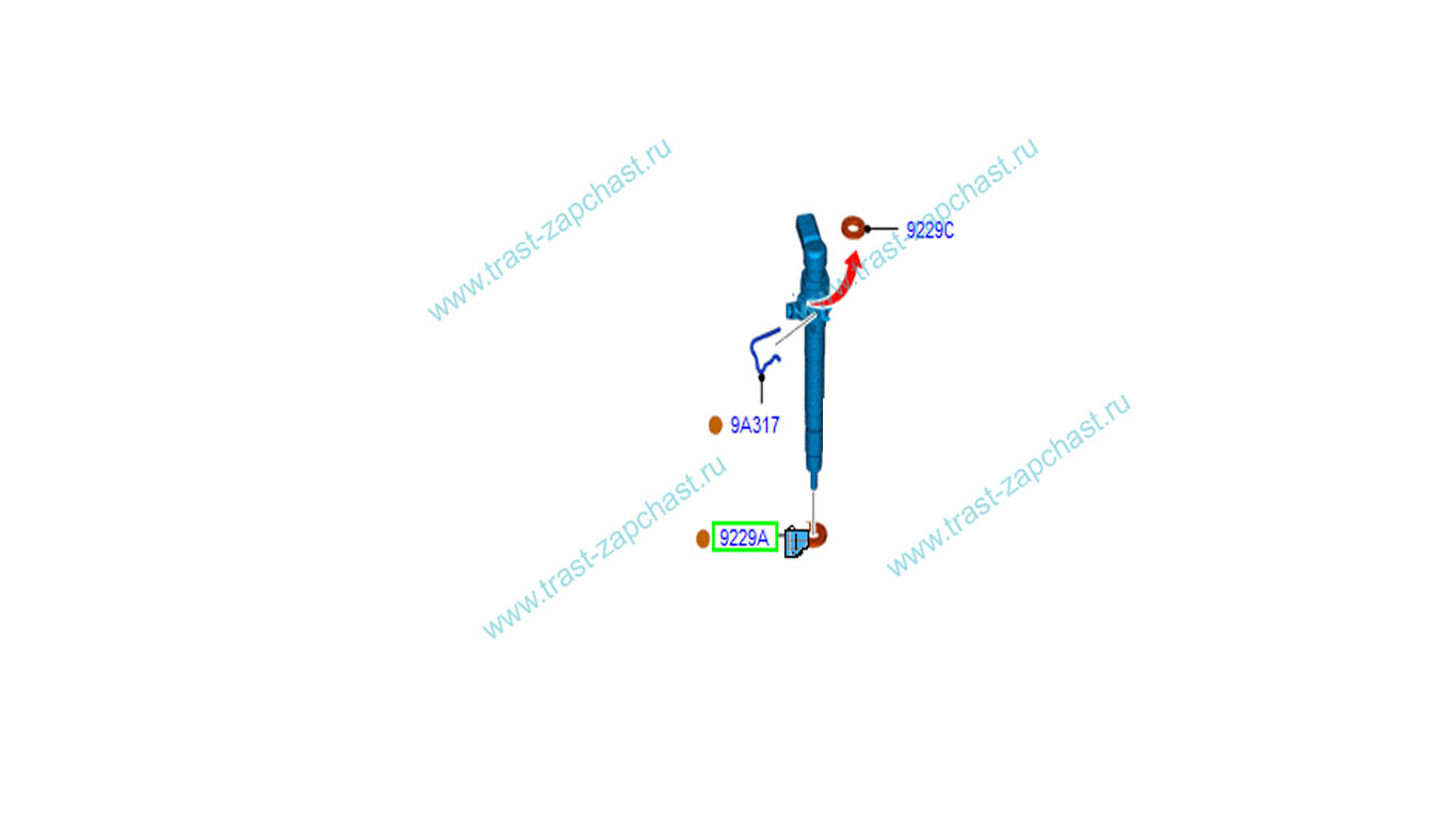 Шайба форсунки(евро5) BK2Q9M577AA/1745686/9801621780 ORG PSA - Миниатюра товара 2