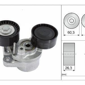 Ролик генератора BMW 5 F10 2.3-5.0i/2.0-3.0D 10> (НАТЯЖНОЙ)  INA EUROPE
