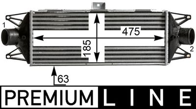 Интеркулер Iveco Daily (2000-2011год) 5801349166/5801313640  MAHLE - Миниатюра товара 1