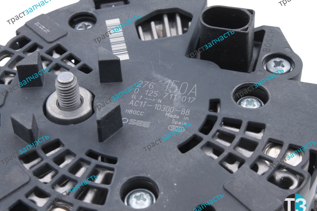Генератор ЕВРО 4 Transit/Boxer 120 л.с (перед.привод,шкив 6PK) 1747021/9676143580/1712779 ORG PSA - Миниатюра товара 4