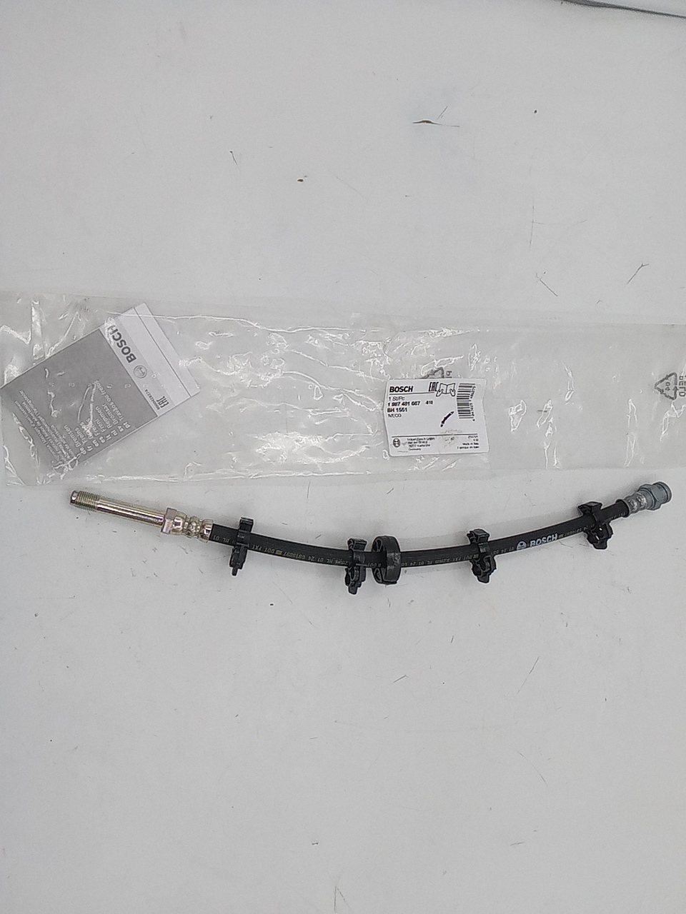 Шланг тормозной Iveco Daily 06 задний (L=340mm)  504175595/504175594  BOSCH EUROPE - Миниатюра товара 2
