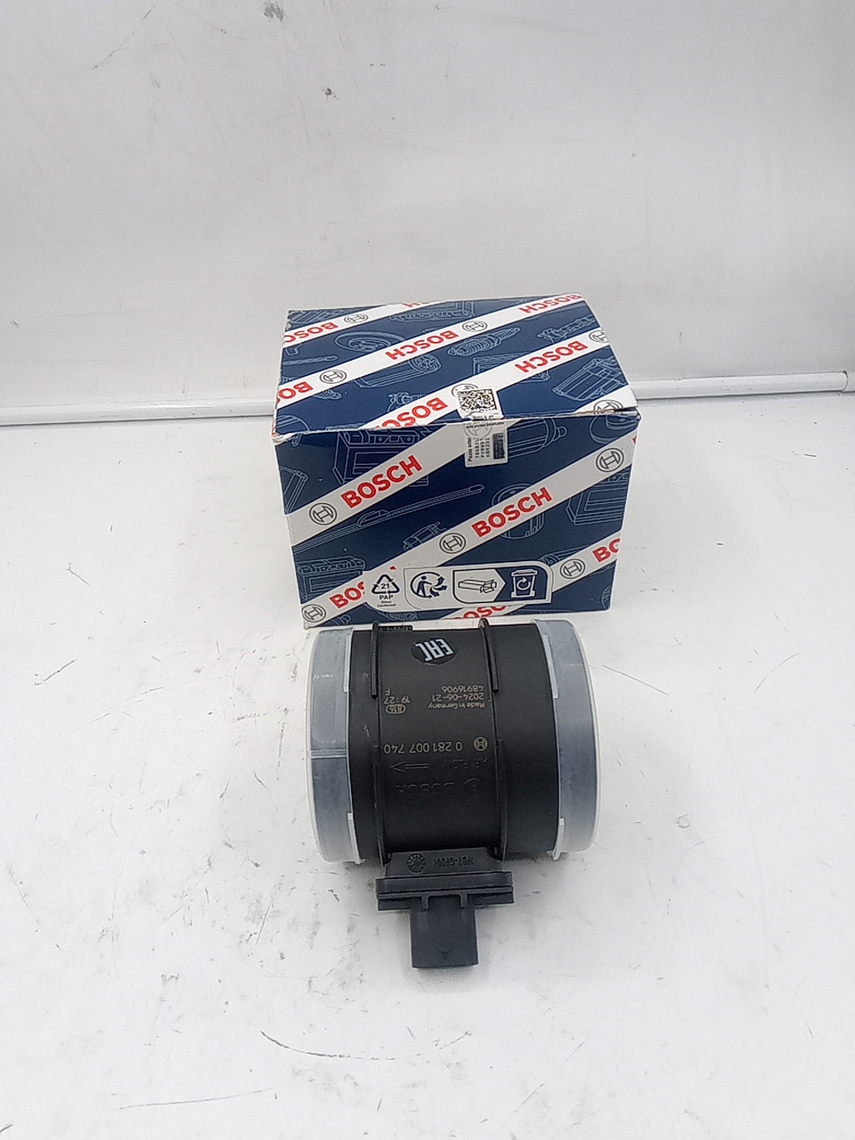 Датчик расхода воздуха ДМРВ 3.0 Iveco Daily 0281007740/55260335/5802317370 BOSCH EUROPE - Миниатюра товара 1
