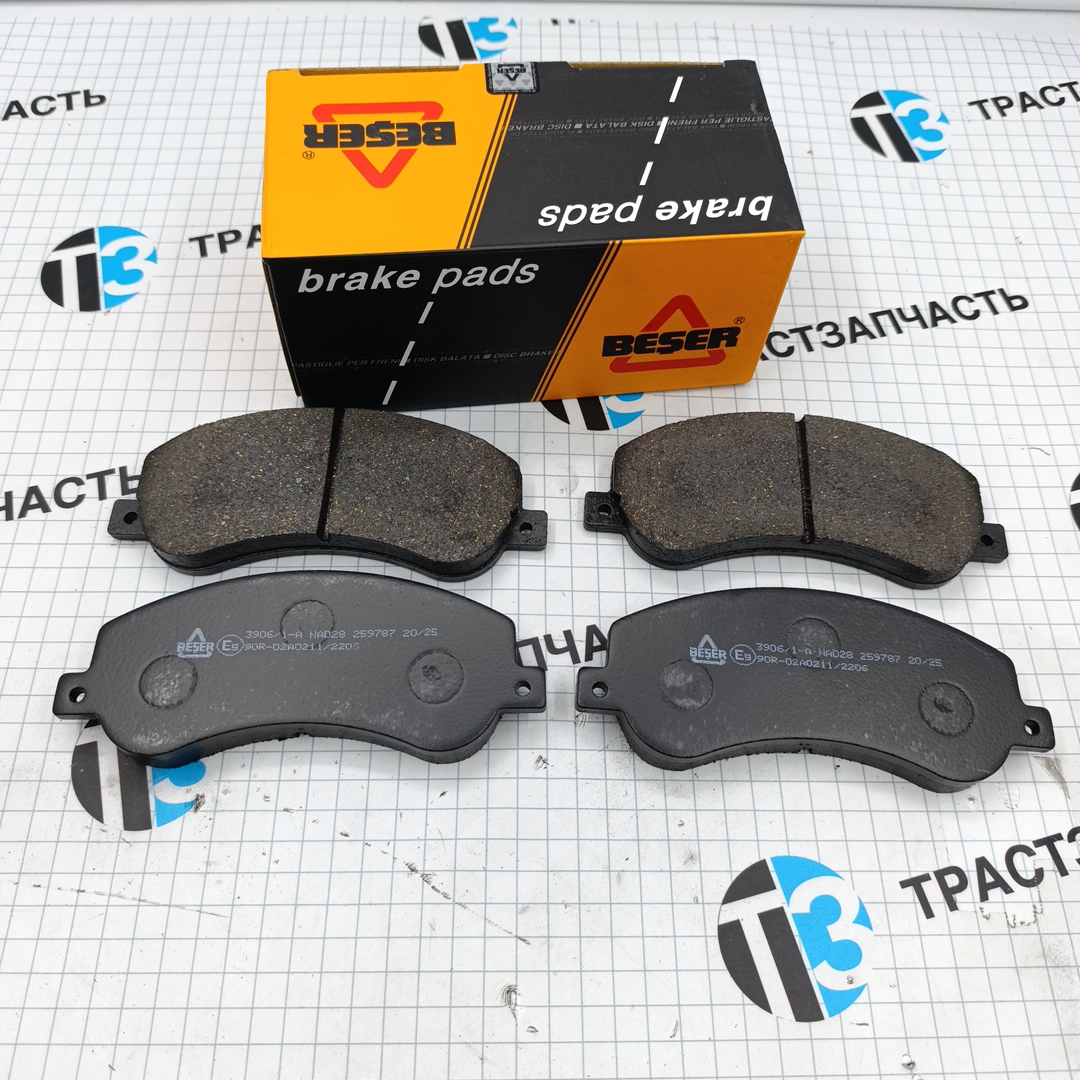 Тормозные колодки передние Форд ТЗ > 06 -12 115-140-155 л.с.9C112K021BA/T206664/1824347 BESER - Миниатюра товара 1