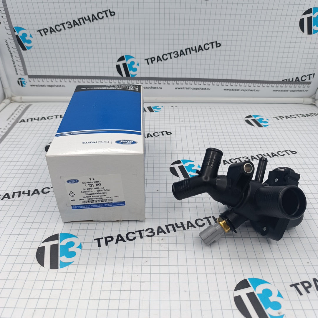 Термостат в сборе Ford ТЗ 155 л.с.BK3Q8A586AB/1731782 JMC=Ford Europe - Миниатюра товара 1