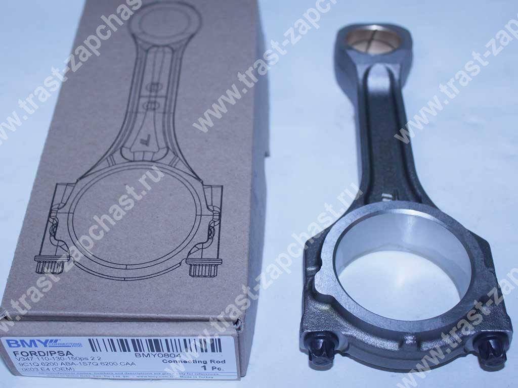 Шатун Ford 155 PSA 2.2 (под высокий поршень 75 мм) BB3Q6200AAA/1373536/1548564/0603E4/1744237 BMY - Миниатюра товара 1
