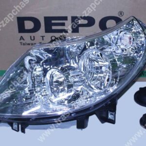 Фара PSA FIAT 250 кузов (Водит.сторона) LH 1606927480/1369497080/1340664080 желтая фишка DEPO