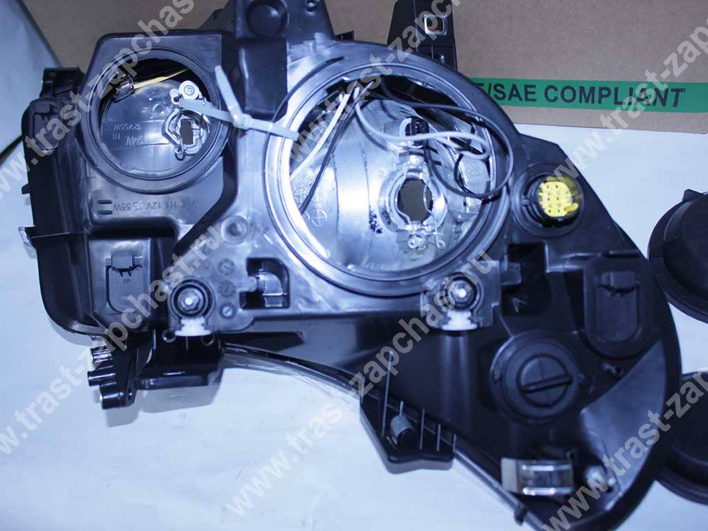 Фара PSA FIAT 250 кузов (Водит.сторона) LH 1606927480/1369497080/1340664080 желтая фишка DEPO - Миниатюра товара 2