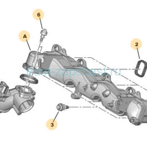 Коллектор впускной Ford Transit, Peugeot Boxer 2.2 (Евро-4, передний привод)