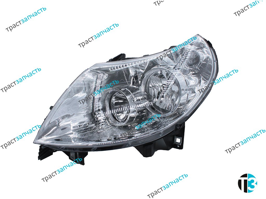 Фара PSA FIAT 250 кузов (Водит.сторона) LH 1606927480/1369497080/1340664080 фиолет фишка AYFAR - Миниатюра товара 1