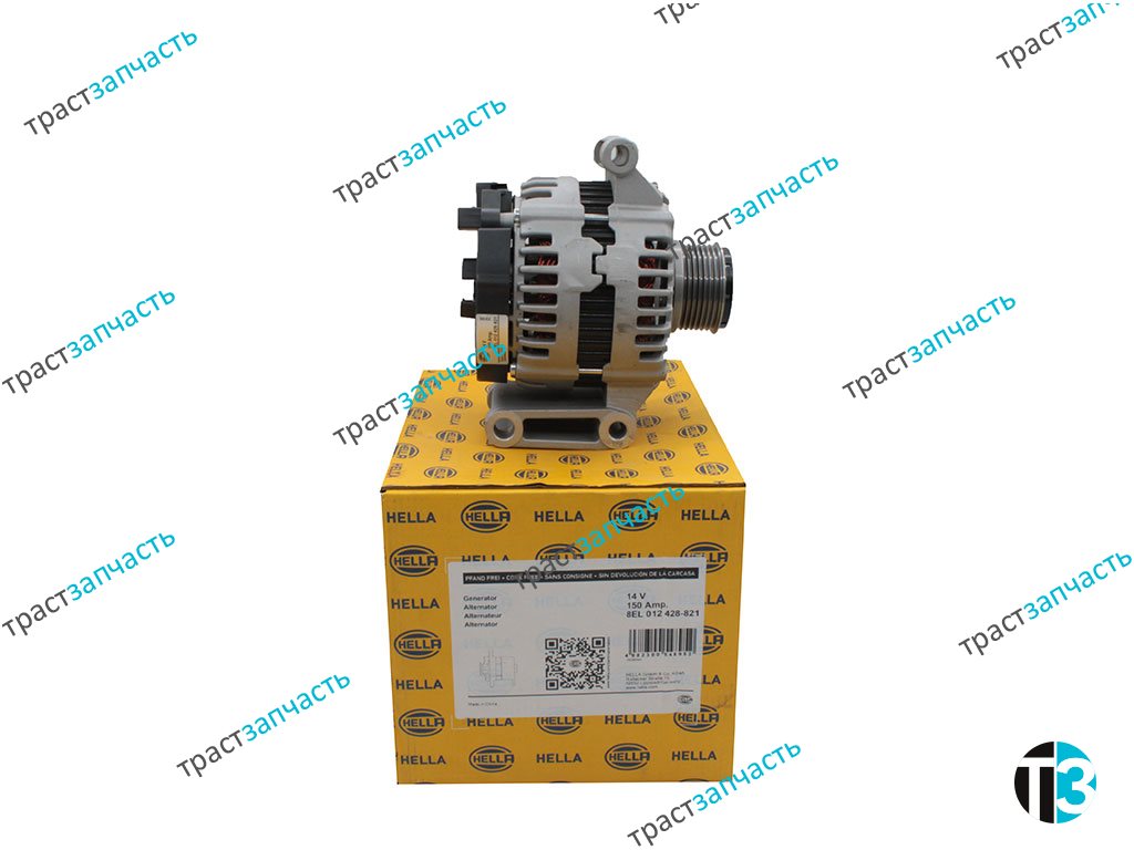 Генератор ЕВРО 4 Transit 2.4 115-140 л.с (шкив 7PK) 6C1T10300CD/1791837 HELLA - Миниатюра товара 1