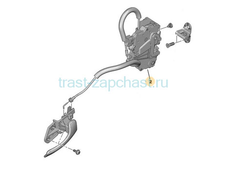 Замок двери передней , левый Peugeot Boxer/Fiat Ducato 250-290 кузов 9135X9/1393821080 Sampart - Миниатюра товара 1