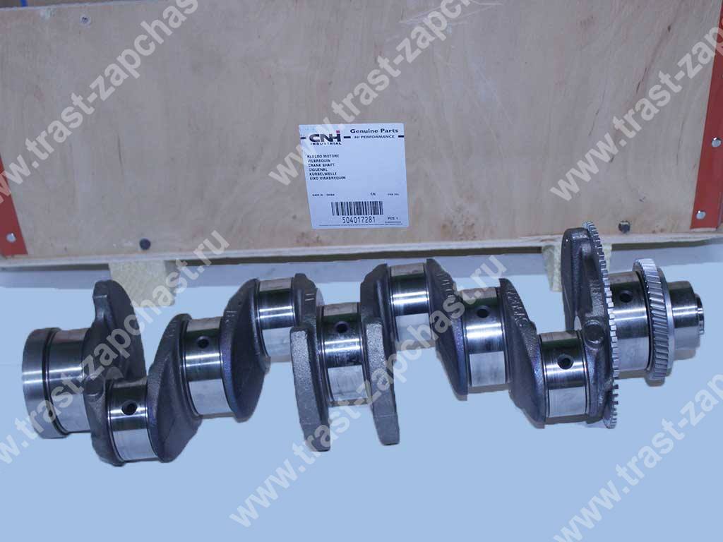 Коленвал Fiat Dukato 2,3 (244-250) евро 3-4 504017281/5801486982/504049281 IVECO + шест.счит.об - Миниатюра товара 1