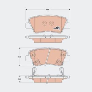 Тормозные колодки задние KIA Ceed, Rio, Soul, Sportage, Hyundai Tucson, i30/i40/ix35