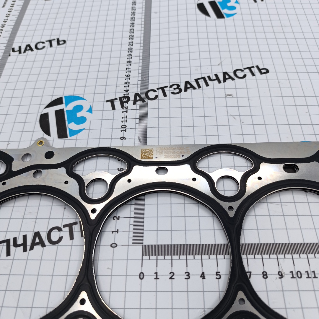 Прокладка ГБЦ Газель Next 2.5 G21A (2 отверстие, 1.1±0.1mm) PM40004169C (ORG FOTON) - Миниатюра товара 2