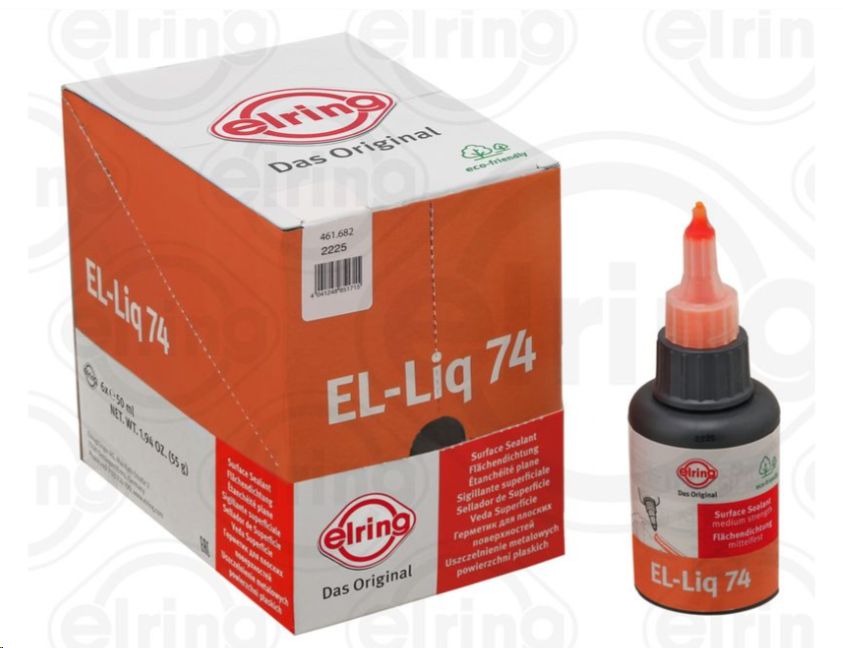 Герметик анаэробный (El-Liq 74) 50ml (Оранжевый) ELRING - Миниатюра товара 1