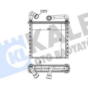 Радиатор печки Volkswagen Crafter 2.0 (с 2016г.)  KALE