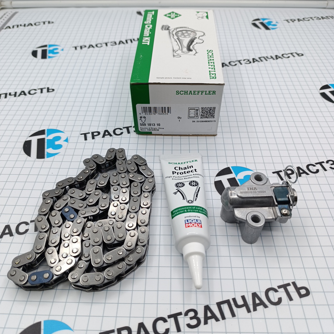 Комплект ГРМ 2.2 FWD (цепь,гидро-ль,смазка для цепи) KTBK2Q6M000A1A/T199208 INA EUROPE - Миниатюра товара 1