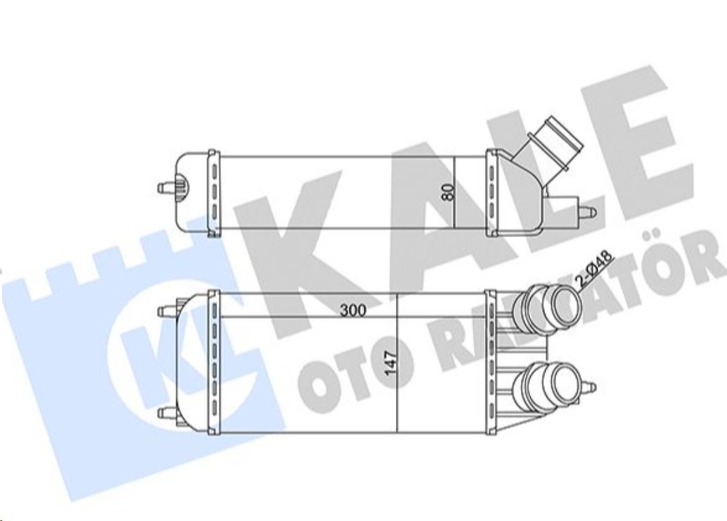 Интеркулер Peugeot Partner, Expert; Citroen Berlingo, Jumpy 1.6 KALE - Миниатюра товара 1