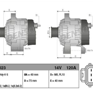 Генератор Ford Focus II 4-12 DENSO EUROPE